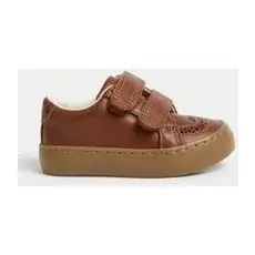 Boys M&S Collection Kids' FreshfeetTM Riptape Shoes (3 Small - 13 Small) - Tan, Tan - 5 S-STD