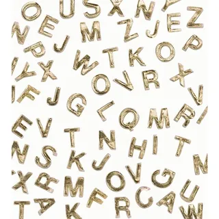 Rayher - 3123106 - Wachsbuchstaben, 9 mm, SB-Btl. 2 Stück, L, gold