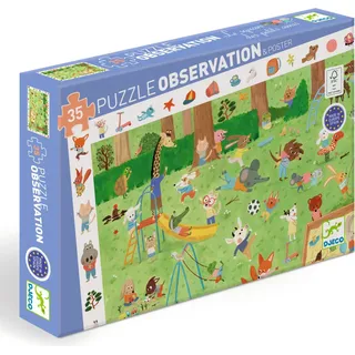 DJECO Puzzle-Beobachtung: Trekking im Garten 35 dlks