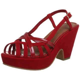 s.Oliver Damen Casual Slingback, Rot (Chili 533)