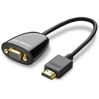 UGREEN adapter MM105 HDMI-VGA ohne Audio Schwarz - Schwarz