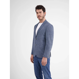 Jerseysakko LERROS "Jerseyblazer mit Innenfutter-Print", Herren, Gr. 28, blau (classic navy), 77% Polyester, 23% Viskose, Sakkos Jerseysakko