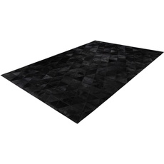 Bild von »Lavin 325 Lederteppich«, rechteckig, 100 % Rindslederfell, Unikat, schwarz