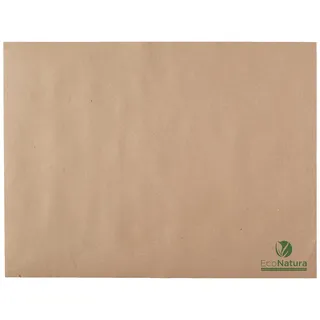 100 amerikanische Tischsets aus kompostierbarem Papier, 30 x 40 cm, 100% Nature Ecru