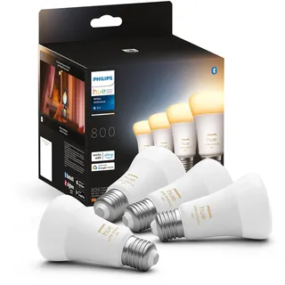 Philips LED-Birne 6W E27 570 lm warmweiß 4 St.
