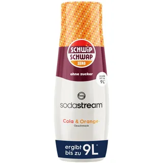 SodaStream Sirup Schwip Schwap Zero - 1x Flasche ergibt 9 Liter Fertiggetränk, Sekundenschnell zubereitet und immer frisch, 440 ml