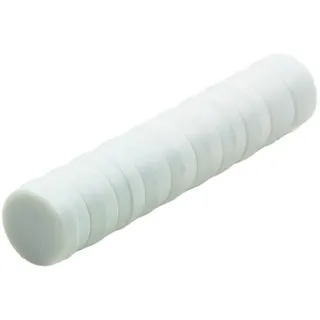 Magnetastico | 10x Starke Neodym Magnete mit Schutzschicht| Farbe Weiß & Größe 12x6 mm| Kleine Magnete extra stark, Büromagnete| Mini-Magnet für Magnettafel Kühlschrank Whiteboard & Glasmagnettafel