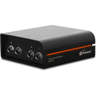 Palmer RIVER elde - Passive 2-Kanal DI-Box, schwarz