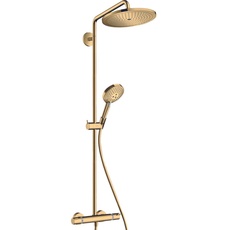 Bild von Croma Select S Showerpipe 280 1jet mit Thermostat und Handbrause Raindance polished gold optic