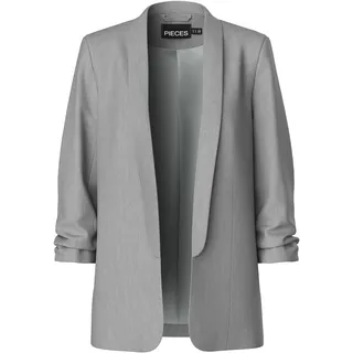 Pieces Damen, Pcboss Noos 3/4 Blazer, Light Grey Melange,S