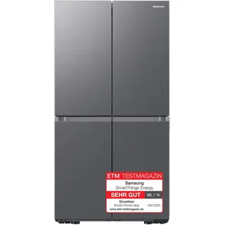 Samsung French-Door-Kühlschrank mit Gefrierfach, 178 cm, 649 l, AI Energy Mode (SmartThings), Auto Ice Maker, No Frost+, Edelstahl-Look, RF59C700ES9/EG