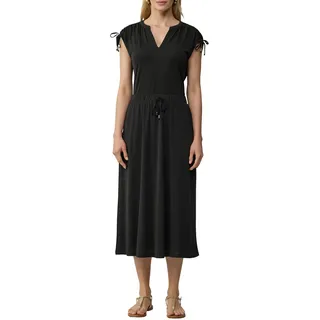 s.Oliver BLACK LABEL Midirock mit elastischem Bund, schwarz