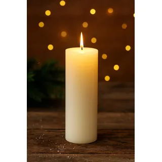 8x LED Outdoor Kerze Kerzendeko Tischdeko 10x30 cm warmweiß mit Timer outdoor