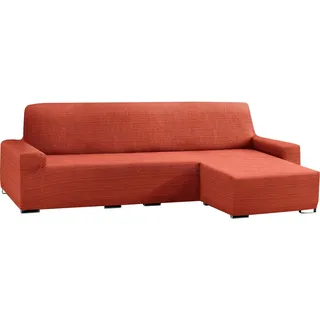 ECOMMERC3 Sofabezug für Chaiselongue, kurzes Eckteil rechts, elastisch, Jacquard, ChaiseLongue, Farbe: Kessel, universelle Passform, mit Schaumstoffen und rutschfesten Gummibändern