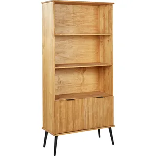 Beliani Bücherregal TIMMINS 90 x 39 x 190 cm Braun