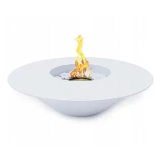 Campo24 Feuerschale 60 cm Ø – Bioethanol Tischkamin für Innen & geschützte Außenbereiche – , rauchfrei & modernes Design