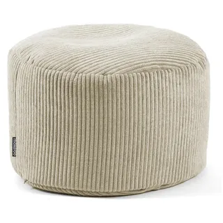 mokebo Pouf Cord 50 x 30 x 50 cm Beige