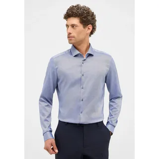 Eterna Langarmhemd »SUPER SLIM« EASY IRON (bügelleicht), blau