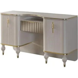 Beiger Kosmetiktisch Designer Schminktisch Schlafzimmer Exklusive Möbel - Beige