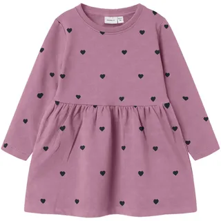 NAME IT Mädchen Nmfdavina Ls Sweat Bru Dress Noos, Mauve Orchid, 122