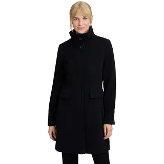 Wolljacke GIL BRET, Damen, Gr. 38, blau (night blau), Obermaterial: 75% Wolle, 20% Polyamid, 5% Kaschmir, unifarben, tailliert ca. Mitte Oberschenkel, gerader Abschluss, Jacken Wolljacke, mit Stehkragen