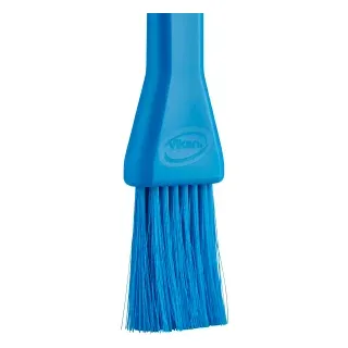 Vikan Lebensmittelpinsel, 30 mm, weich, Backpinsel mit dünnen und weichen Borsten, Farbe: blau