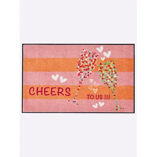 Fußmatte rechteckig 7 mm Höhe, rosa