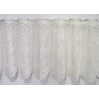 Stickereien Plauen Scheibengardine »Panneau Kringel« Stangendurchzug 1 Stk. tlg., bunt