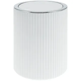 bremermann Mini-Kosmetikeimer 1,5 Liter, Gavello weiß, Kunststoff , Weiß , 12.5x16.3x12.5 cm , Badaccessoires, Abfalleimer