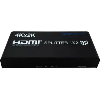 Gigablue Ultra 4K/2K HDMI 1.4 Splitter (1 Eingang / 2 Ausgänge, 4K UHD, 30 Hz, schwarz) - Schwarz