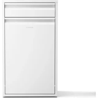 Klarstein Single-Compartment Mülleimer 50L - Edelstahl Abfalleimer Küche Mit Schublade, Wandmontage & Geruchsverschluss, Inkl. Befestigungsmaterial, Weiß - Weiß