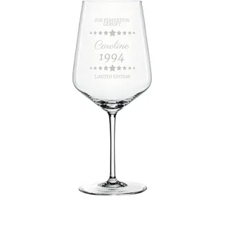 Geburtstags-Weinglas Spiegelau Style – Gravur „Zur Perfektion gereift“ & „Limited Edition“ mit Name & Geburtsjahrt
