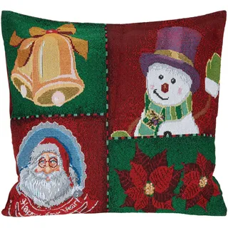 X-Mas Zierkissen , Multicolor , Textil , Weihnachten , Füllung: Polyester,Polyester , rechteckig , 45x45 cm , Heimtextilien, Wohntextilien, Kissen, Zierkissen