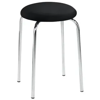Mayer Sitzmöbel Hocker Kunstleder/ Stoff Schwarz