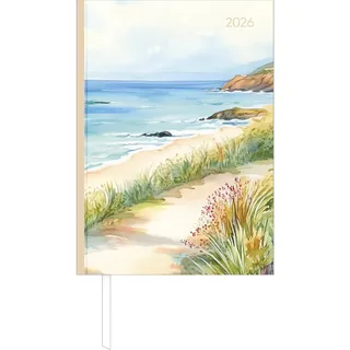 Neumann Buchkalender Style Beach 2026 - Büro-Kalender A5 - Cheftimer - 1 Tag 1 Seite - 352 Seiten - Blume - Alpha Edition