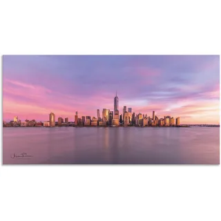 Artland Wandbild »Manhattan Skyline«, New York, (1 St.), als Alubild, Outdoorbild, Leinwandbild in verschied. Größen Artland pink