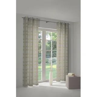 Vorhang WIRTH "Laufenberg" Gr. 5, grün (lindgrün), B:132cm H:255cm, Jacquard, Baumwolle, Polyester, Gardinen, Vorhang