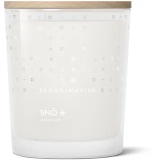 Skandinavisk SNÖ Duftkerze 350 g weiß/silber