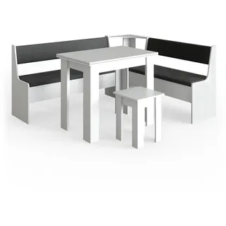 Vicco Eckbankgruppe Roman Weiß 180 x 150 cm mit Tisch, Model 34311