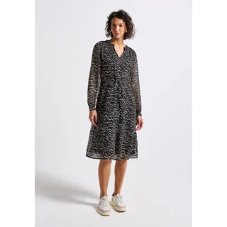 STREET ONE Tunikakleid mit grafischem Muster Braun 34