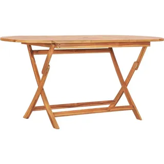 vidaXL Garten-Essgruppe Set 7-tlg. braun klappbar