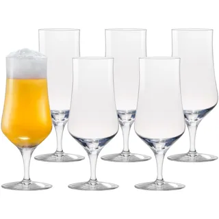 Bierglas STÖLZLE "Biertulpen 300 ml 6er Set transparent", bunt (transparent), 6 tlg., Glas, Trinkgefäße, Bierglas