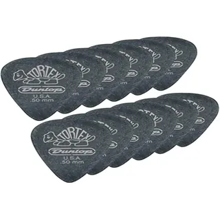 Dunlop Plectren Pitch Black Standard Black Tortex 073 (12 Stück)