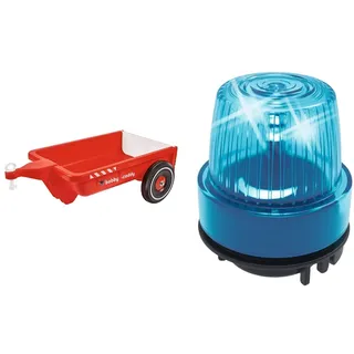 Big-Bobby-Caddy - Bobby-Car Anhänger ab 1 Jahr & Big - SOS-Light & Sound - Bobby Car Zubehör, passend für alle Bobby Car Lenkräder mit Hupeneinsatz ab Baujahr 2010, ab 1 Jahr