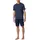 Schlafanzug kurz Dunkelblau 3XL