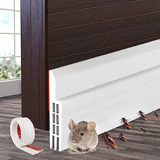 Türdichtung Selbstklebend Zugluftstopper für Türen 100 * 5cm, Dichtungsstreifen gegen Insekt, Schallschutz Türdichtung, Türbodendichtung für Die Blockierung von Licht, Zugluft, Moskito Weiß