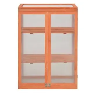 vidaXL Gewächshaus Holz 75x47x109 cm