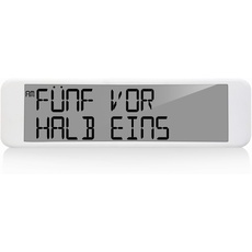 technoline WS8125 Digitale Uhr mit Wortanzeige, Anzeige in deutsch und in englisch möglich
