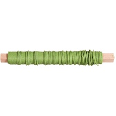 Bild Basteldraht, grün 0,55 mm ø, auf Holzwickel 50 g, ca. 20 m, 1 Rolle