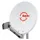 CAS 80ws Offset Parabolantenne Weiß